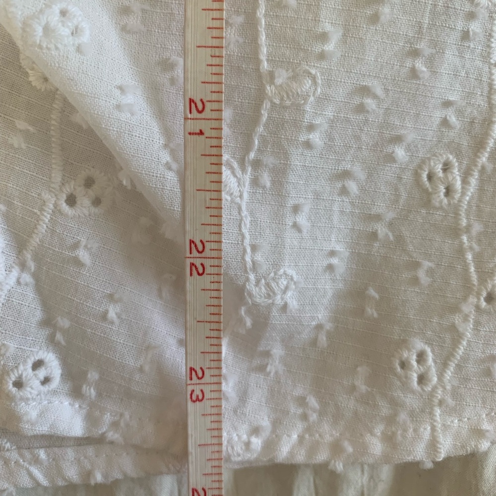NWT Joie White Tie Front Blouse with Relaxed Fit - Picture 9 of 15